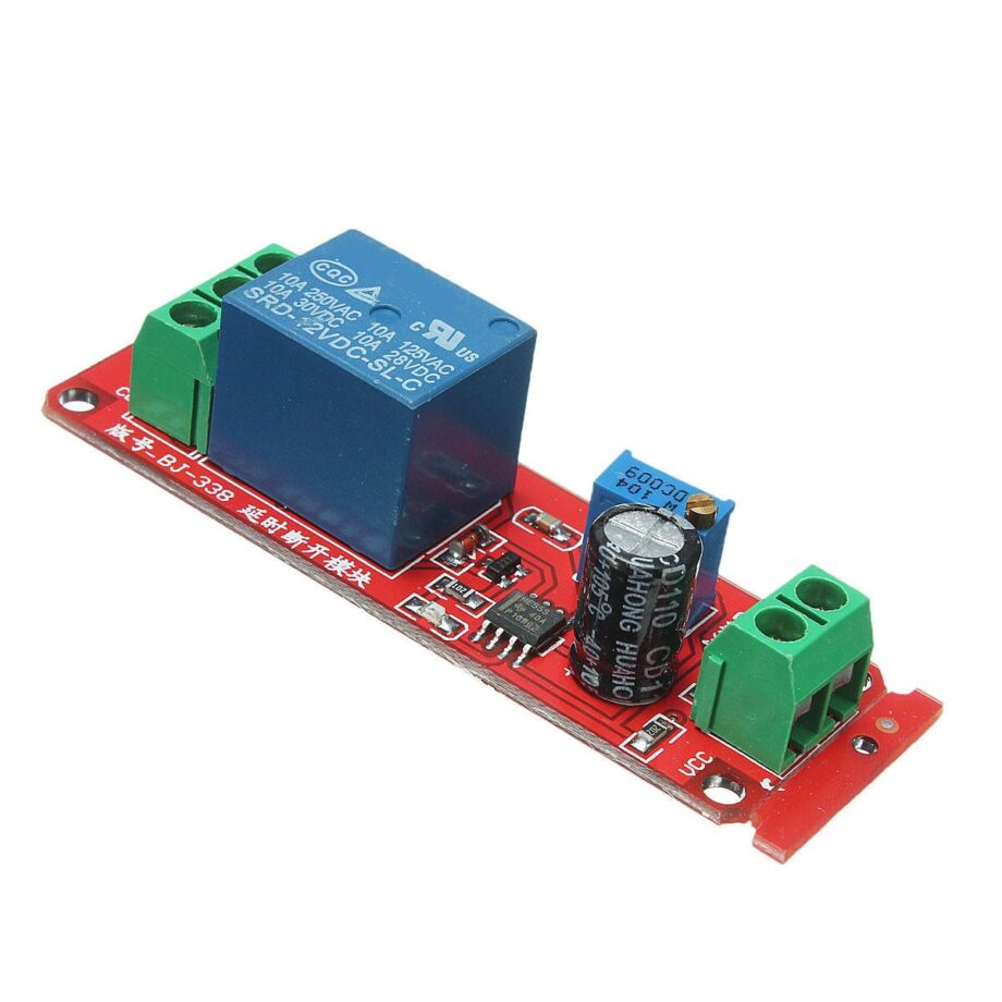 MODULO TIMER NE555 DELAY 0-10s SALIDA RELE 12V