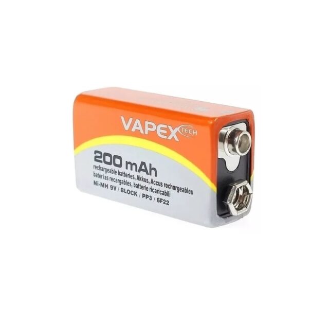 BATERIA 9V RECARGABLE 200 MAH VAPEX